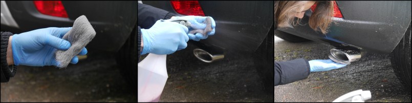 Teel Wool, Scrubbing exhaust tips