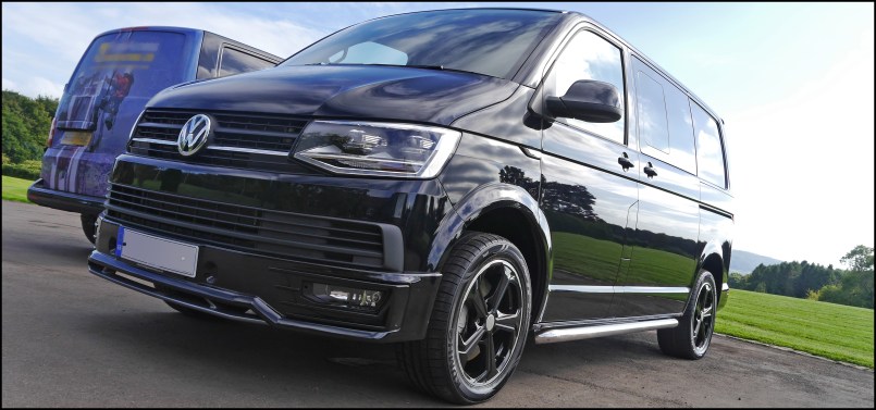 Volkswagen Transporter, Full valet, shiny exterior, wheels cleaned, tyres dressed, by Touch Detailing Bristol, Auto Detailing and Valet