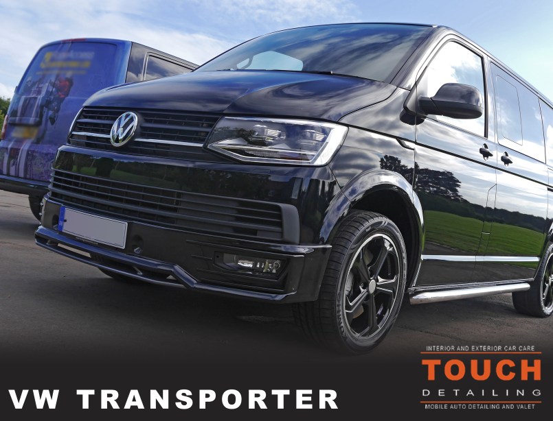 VW Transporter, Portfolio Cover, Logo, shiny paint, by Touch Detailing Bristol, Auto Detailing and Valet