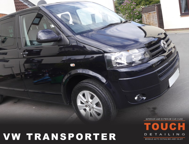 VW Transporter, Portfolio Cover, Logo, shiny paint, by Touch Detailing Bristol, Auto Detailing and Valet