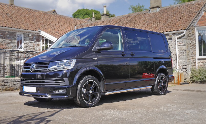 VW Transporter after valet, clean and shiny.