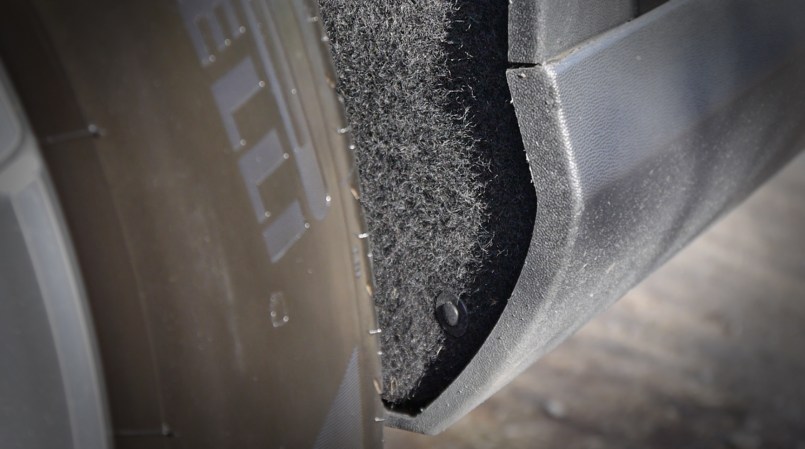 Clean Fabric Wheel Arch